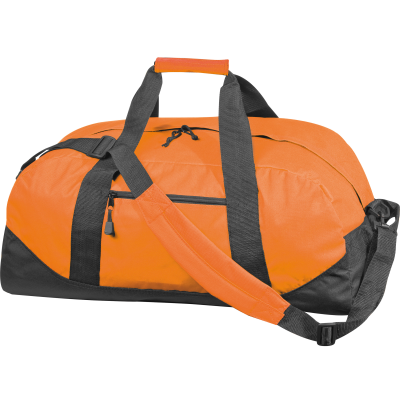 POLYESTER SPORTS TRAVEL BAG in Orange