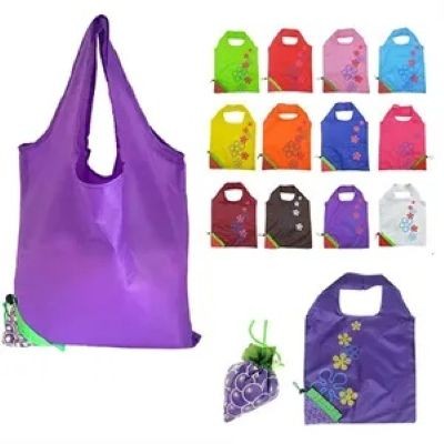 PORTABLE STRAWBERRY SHOPPER TOTE BAG