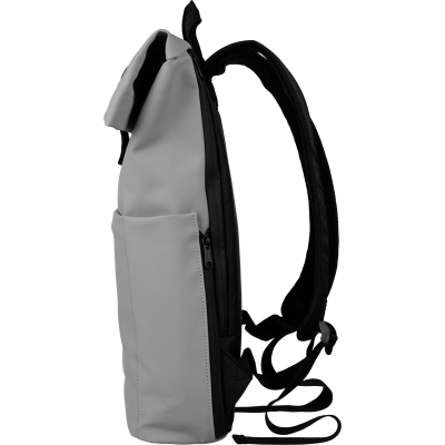 PU LEATHER BACKPACK RUCKSACK in Grey