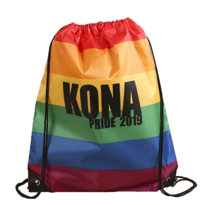 RAINBOW DRAWSTRING BAG - PROMOTIONAL CORPORATE GIFT