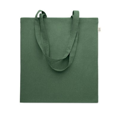 RECYCLED COTTON SHOPPER TOTE BAG in Green