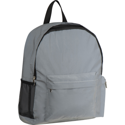 REFLECTIVE BACKPACK RUCKSACK CREWE in Silver Grey 
