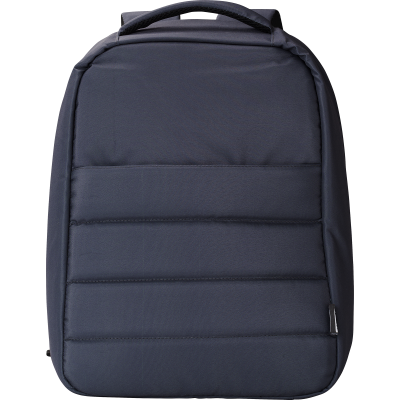 RPET ANTI-THEFT LAPTOP BACKPACK RUCKSACK in Blue