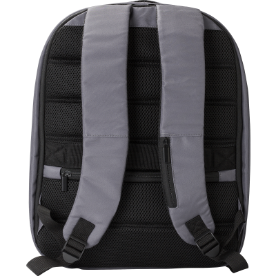 RPET ANTI-THEFT LAPTOP BACKPACK RUCKSACK in Grey