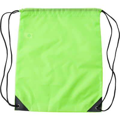 RPET DRAWSTRING BAG in Lime
