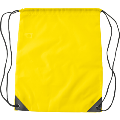 RPET DRAWSTRING BAG in Yellow
