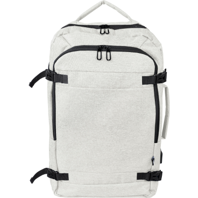 RPET POLYESTER BACKPACK RUCKSACK in Beige