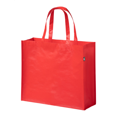 RPET SHOPPER TOTE BAG in Red