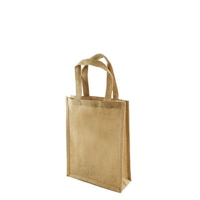SAMAKI 100% ECO LAMINATED JUTE BAG with Short Jute Handles