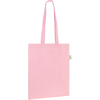 SEABROOK ECO 5OZ RECYCLED COTTON TOTE in Baby Pink 