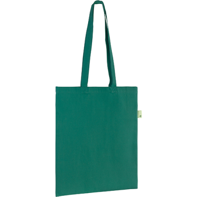 SEABROOK ECO 5OZ RECYCLED COTTON TOTE in Green Teal