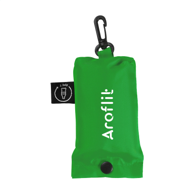 SHOP EASY GRS RPET FOLDING SHOPPER TOTE BAG in Green