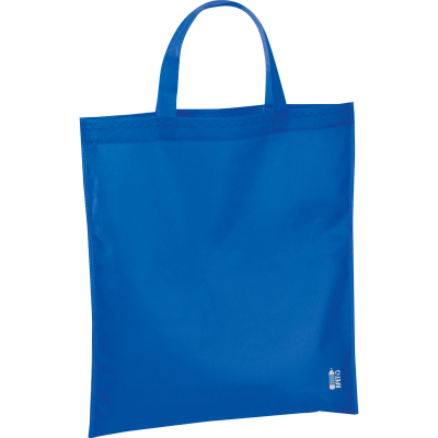 SHOPPER TOTE BAG MADE OF RECYCLED NON-WOVEN in Blue 