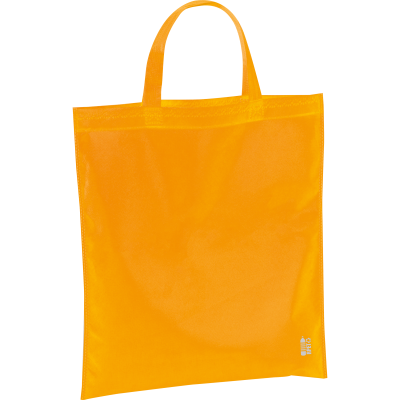 SHOPPER TOTE BAG MADE OF RECYCLED NON-WOVEN in Orange 