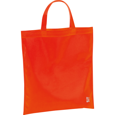 SHOPPER TOTE BAG MADE OF RECYCLED NON-WOVEN in Red 