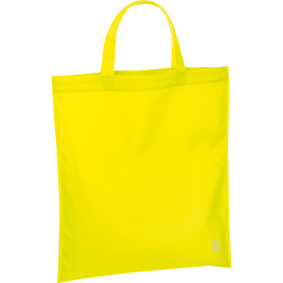 SHOPPER TOTE BAG MADE OF RECYCLED NON-WOVEN in Yellow 