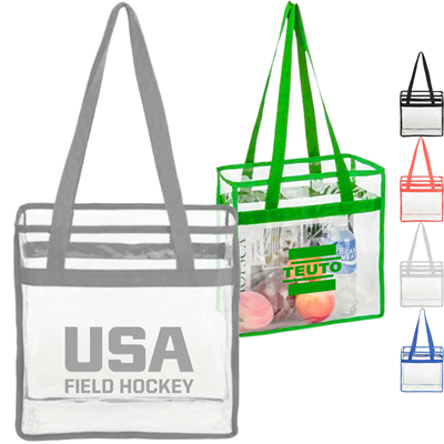 STADIUM APPROVED HANDBAG CLEAR TRANSPARENT TOTE BAG