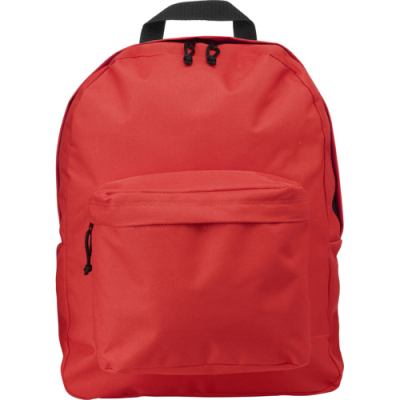 THE CENTURIA - POLYESTER BACKPACK RUCKSACK in Red
