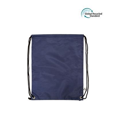 TOMBO ECO 100% RPET NAVY BAG with Drawstring Closure