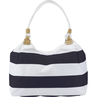 TRAVEL & BEACH BAG in Blue & White