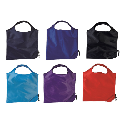 TRIUMPH SCRUNCHIE POLYESTER FOLDING SHOPPER TOTE BAG with Pouch