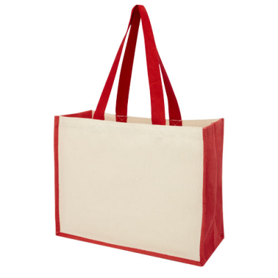 VARAI 320 G & M² CANVAS AND JUTE SHOPPER TOTE BAG 23L