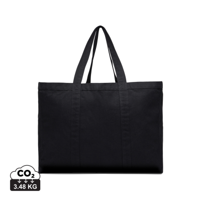 VINGA HILO AWARE™ RECYCLED CANVAS MAXI TOTE BAG in Black