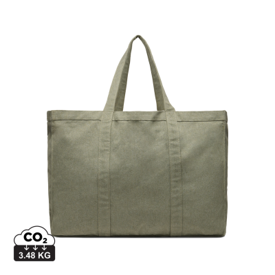 VINGA HILO AWARE™ RECYCLED CANVAS MAXI TOTE BAG in Green