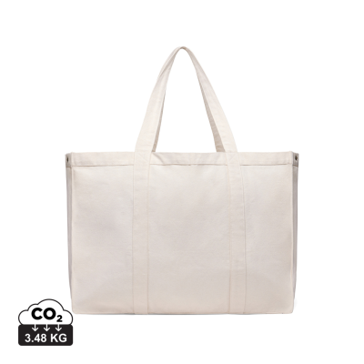 VINGA HILO AWARE™ RECYCLED CANVAS MAXI TOTE BAG in Off White