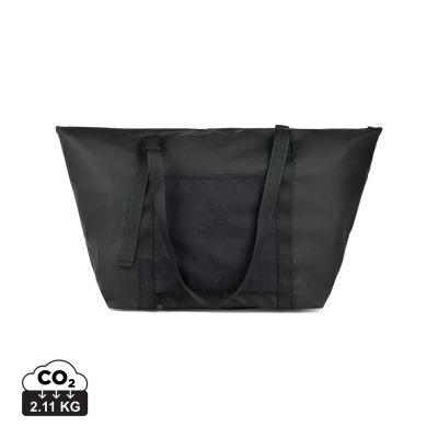 VINGA LIVORNO GRS RECYCLED POLYESTER WEEKEND BAG in Black
