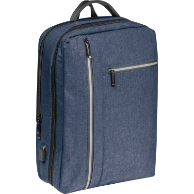 WATERREPPELANT NYLON BACKPACK RUCKSACK in Blue 
