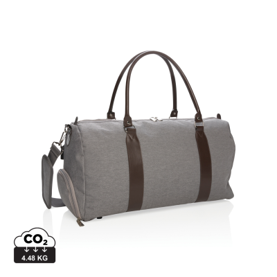 WEEKEND BAG with USB Output in Grey