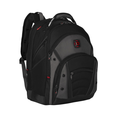 WENGER SYNERGY 16 INCH BACKPACK RUCKSACK in Black
