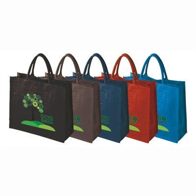WENTWORTH BIODEGRADABLE DYED JUTE SUSTAINABLE TOTE BAG FOR LIFE