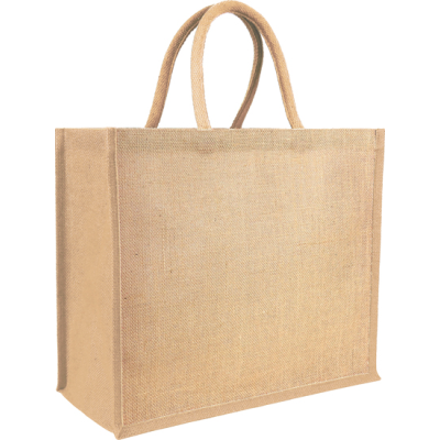 YALDING ECO JUTE SHOPPER TOTE in Natural