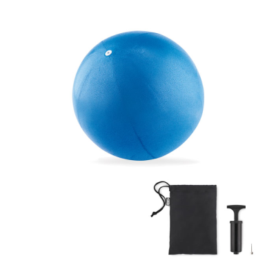SMALL PILATES BALL with Pump in Blue