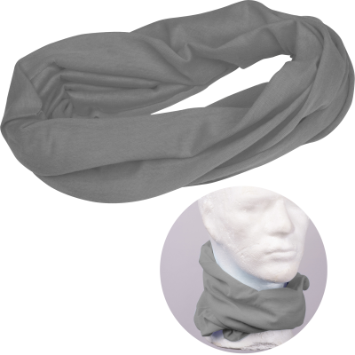 BANDANA LOOP SCARF in Silvergrey 