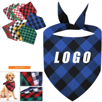 TRIANGULAR CUSTOMIZED COTTON DOG HANDKERCHIEF SCARF
