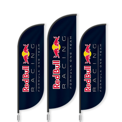 BAT FAN S ADVERTISING FLAG & BANNER with Ground Spike 70Cm x 300Cm