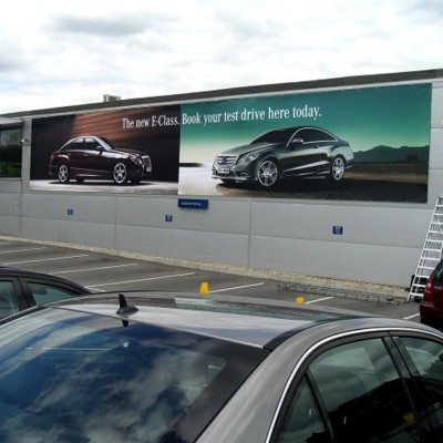 GIANT ADVERTISING BANNER