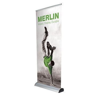 MERLIN INTERCHANGEABLE ROLLER BANNER BLOCKOUT