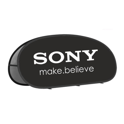 OVAL POP-UP ADVERTISING BANNER 120CM x 70CM