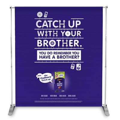 PEGASUS TENSION BANNER - TELESCOPIC 2400MM WIDE X 2400MM HEIGHT