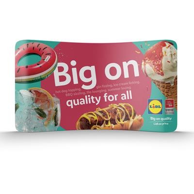 SOFT TOUCH CURVE FABRIC DISPLAY - 4M