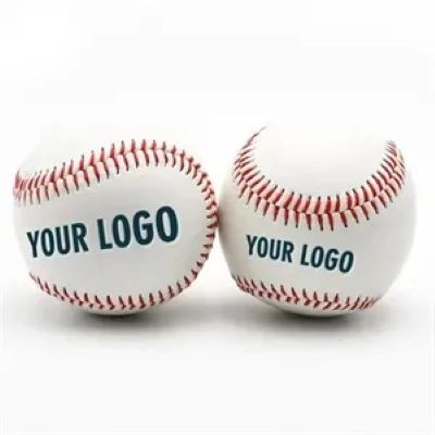 BASEBALL, SPONGE CORE, STITCHED SYNTHETIC LEATHER, OFFICIAL - PROMOTIONAL CORPORATE GIFT