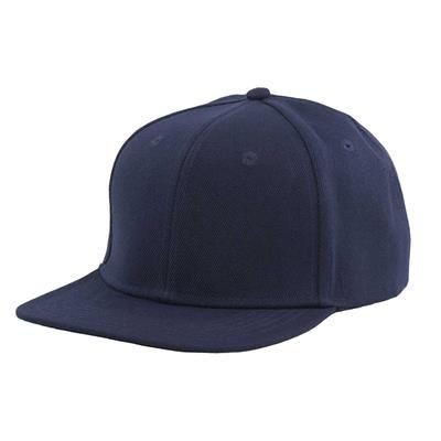 100% ACRYLIC SNAPBACK BASEBALL CAP in Navy Blue