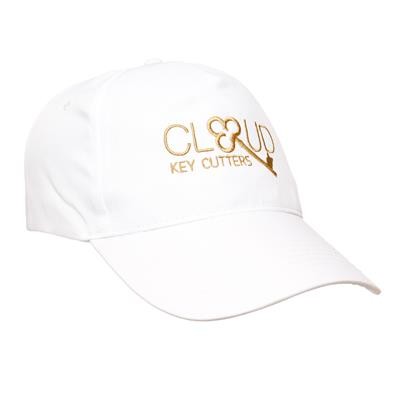 100% POLYESTER 5 PANEL in White