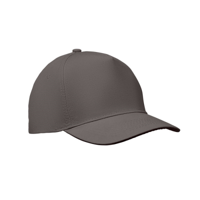 5 PANEL BASEBALL CAP in Grey
