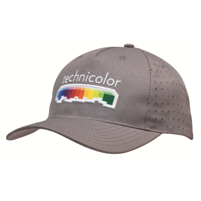 5 PANEL BREATHABLE POLY TWILL WITH CIRCLE PERFORATIONS