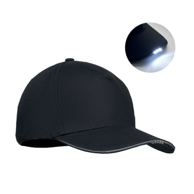 5 PANEL LED COTTON CAP 220GR & M² in Black